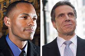 From left: Ritchie Torres (Credit: Brian Frinke) and Andrew Cuomo