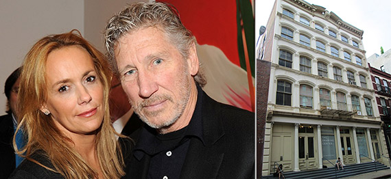 Roger Waters and wife Laurie Durning at 35 Wooster Street
