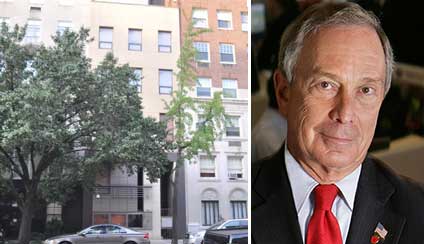 From left: 27 East 79th Street on the Upper East Side and Michael Bloomberg