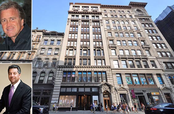 530-536 Broadway in Soho (inset: Jeff Sutton and SL Green's Marc Holliday)