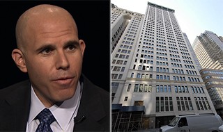 From left: Scott Rechler and 61 Broadway in the Financial District