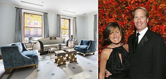 Kent and Liz Swig and their former 740 Park Avenue apartment