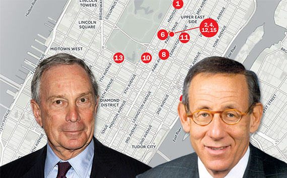 From left: Michael Bloomberg and Stephen Ross