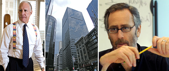 From left: Edward Minskoff, 1166 Sixth Avenue in Midtown and David Shaw