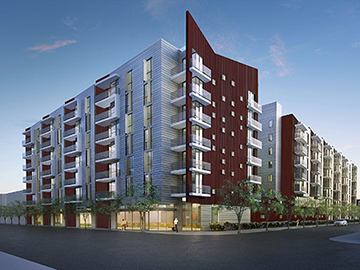 A rendering of the Western Avenue project