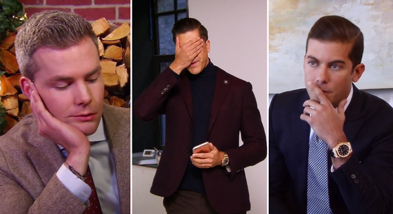 Frowns all around for the men of "Million Dollar Listing New York"