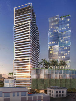 The plans for One West Palm include a Class A office tower, a five-star hotel and 84 luxury condominiums.