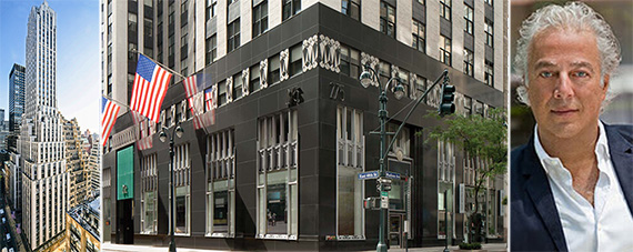 From left: 275 Madison Avenue in Midtown and Aby Rosen