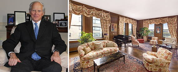 From left: Bruce Gelb and inside 1060 Fifth Avenue