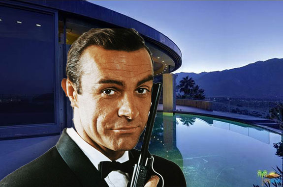 James Bond and the Palm Springs home
