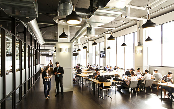 A WeWork co-working facility