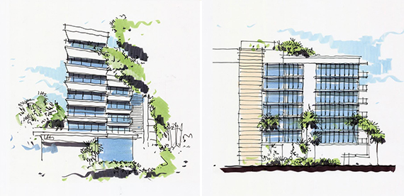 Sketches of 3550 South Ocean