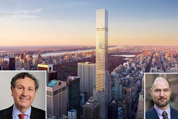 432 Park Avenue in Midtown (inset: Moses Gates and Carl Weisbrod)