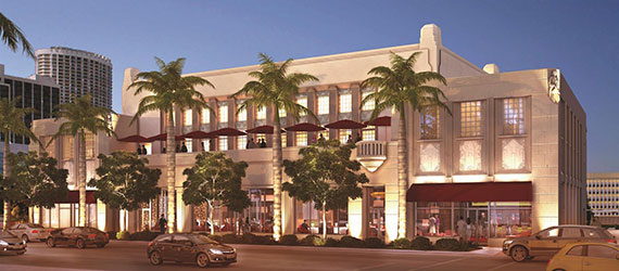 Rendering of the renovated Boulevard Shops