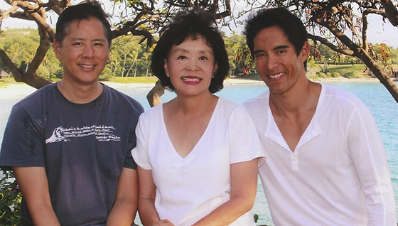 From left: Brent and Linda Chang of Compass; Blair Chang of the Agency 