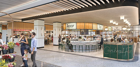 Rendering of Central Fare at MiamiCentral
