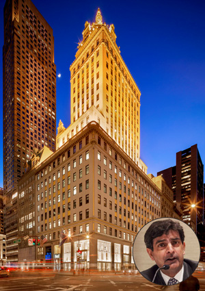 The Crown Building in New York command steep rents. (General Growth Properties' CEO Sandeep Mathrani)