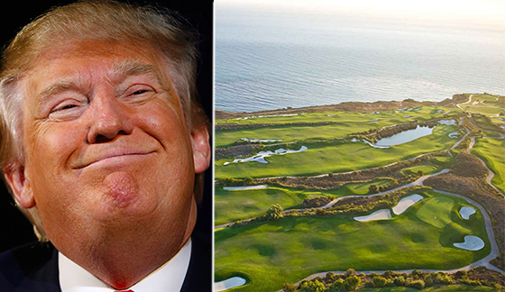 Donald Trump and his Trump National Golf Club Los Angeles in Rancho Palos Verdes