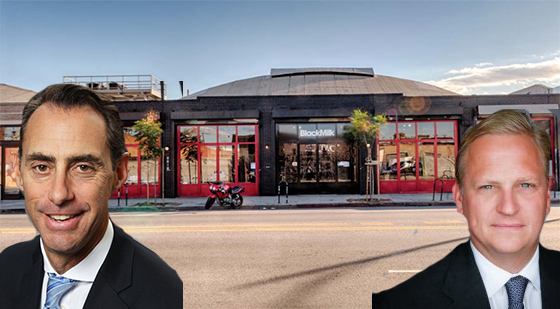 From let: Jeff Rinkov of Lee &amp; Associates, Jeff Weller of Lion Real Estate Group and the property at 2020 East 7th Street in the Arts District
