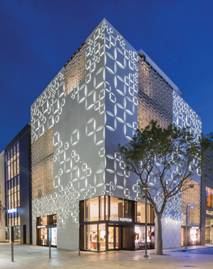 Louis Vuitton has replaced a temporary store in the Design District with one more permanent.