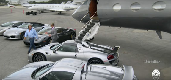 Gil Dezer and his cars on “Secret Lives of the Super Rich”