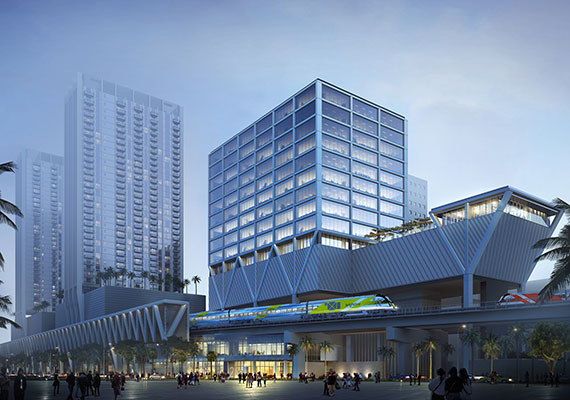 Rendering of Two MiamiCentral