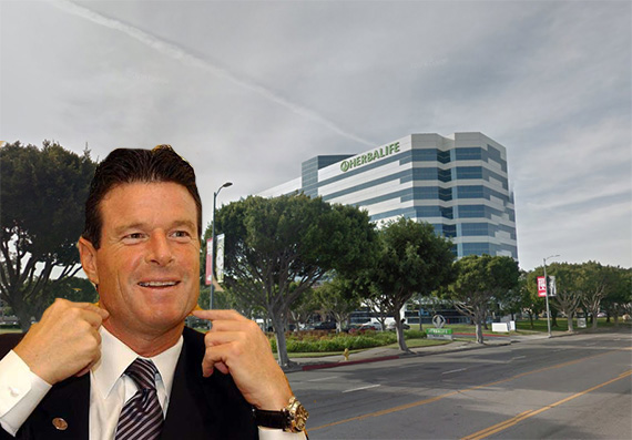 Herbalife CEO Michael Johnson and its Torrance HQ