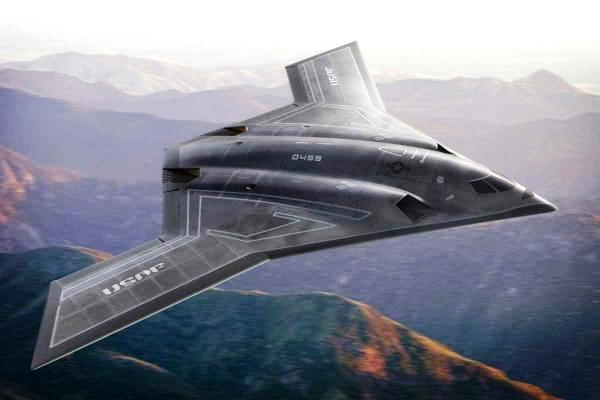 Rendering of the development-stage Long Range Strike Bomber that will be made in Melbourne.