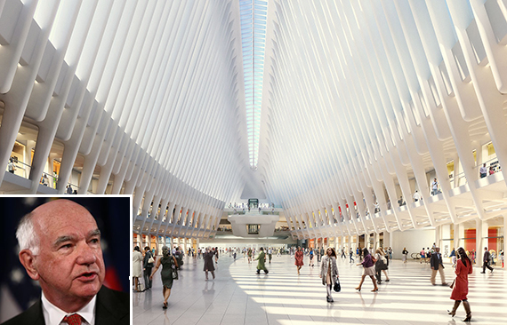 The World Trade Center Transportation Hub (inset: John Degnan)