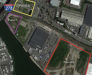 Three lots near 57th Avenue in Maspeth (credit: ABS Partners Real Estate)