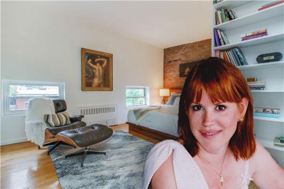 Molly Ringwald (photo credit: Panio Gianopoulos via wikipedia) and her apartment