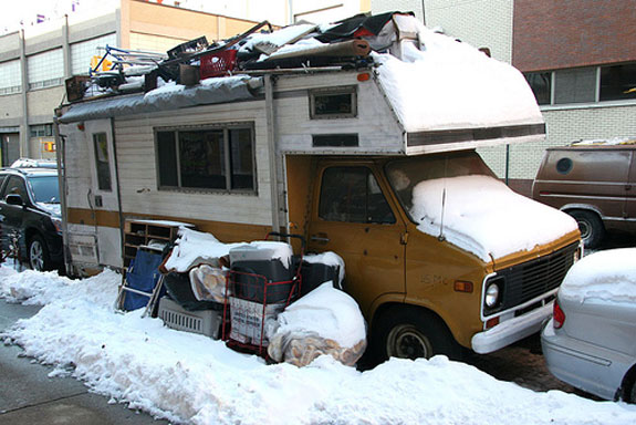 Jimmy Tarangelo's van (photo credit: Scouting NY)
