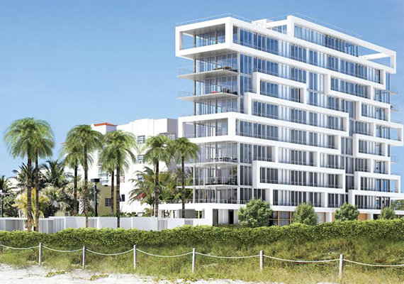 Rendering of Beach House 8 in Miami Beach