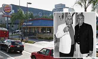 Ralph and Larry Cimmarusti and the Burger King at 469 North Grand Avenue (credit: Google Earth, Italianhall.org)