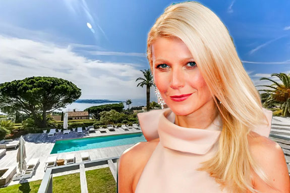 Gwyneth Paltrow (photo credit: Andrea Raffin via Wikipedia) and her Airbnb