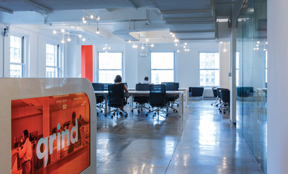 Co-working company Grind recently opened a fourth Manhattan location.