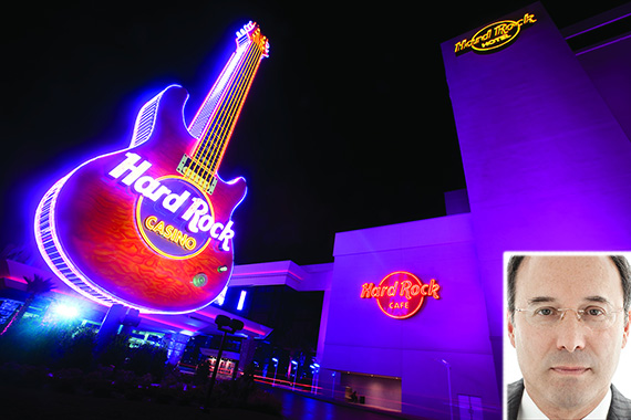 Hard Rock Hotel and Casino in Biloxi, Miss. (credit: Santcomm) (inset: Gary Barnett, credit: STUDIO SCRIVO)