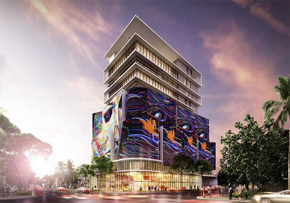 Rendering of proposed "Megacenter" project in Brickell (Credit: The Next Miami)