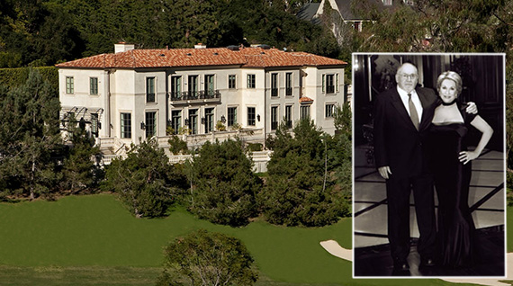 Melvin and Bren Simon and their Bel Air estate at 10664 Bellagio Road, which recently sold for $35M