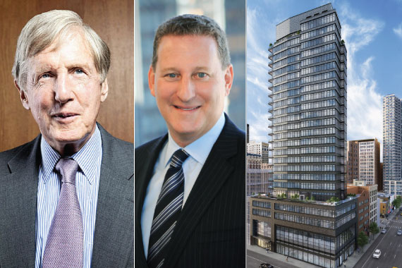 From left: M&amp;T Bank's Robert Wilmers, Alchemy's Ken Horn and the Noma at 50 West 30th Street
