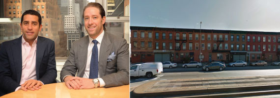 From left: Slate’s Martin Nussbaum and David Schwartz (credit: Tobias Truvillion), and 541 Fourth Avenue in Park Slope (credit: Google Maps)
