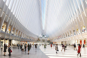 A rendering of the Oculus at the Westfield World Trade Center