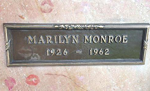 A plot of land is listed near Westwood Village Memorial Park Cemetery, where Marilyn Monroe is buried