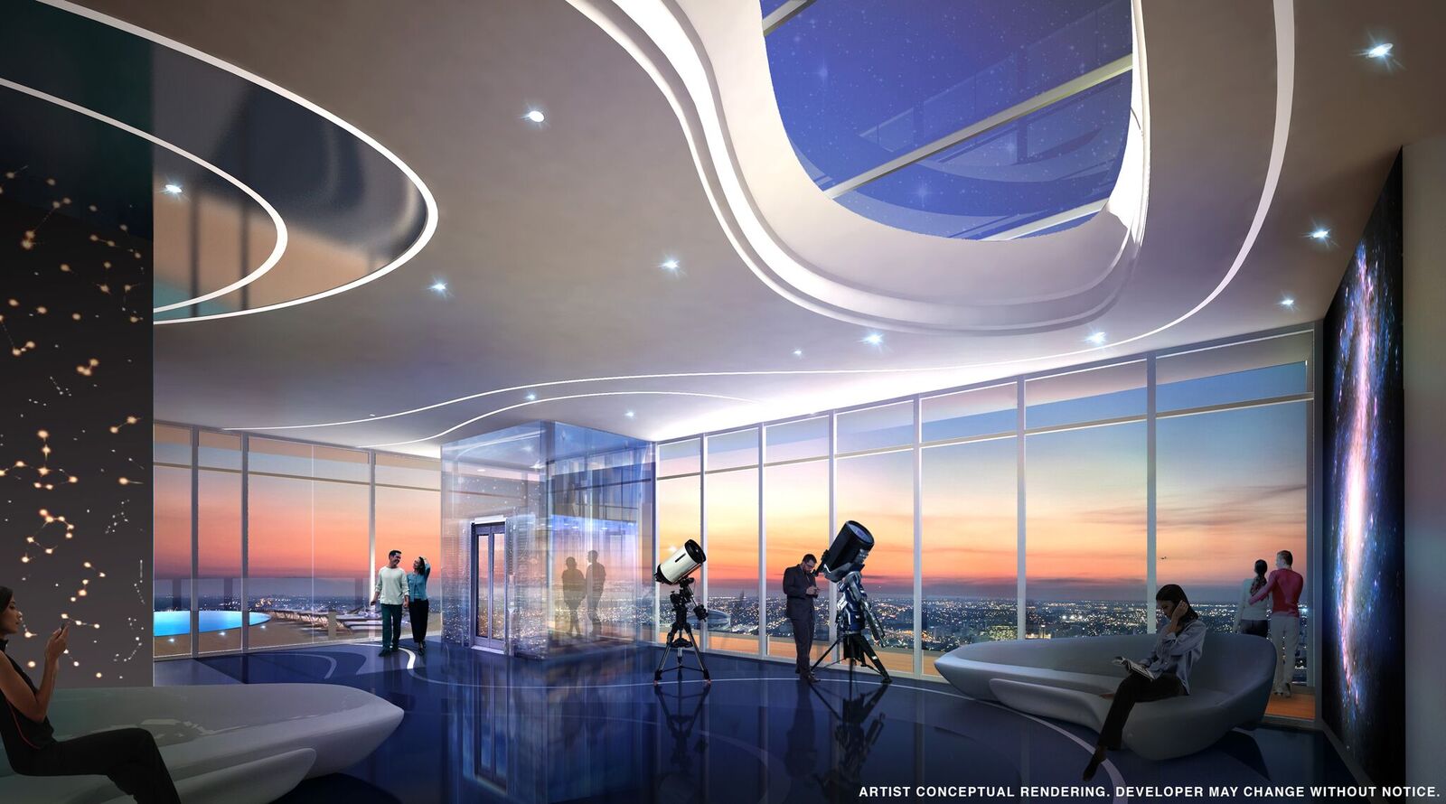 Rendering of observatory at Paramount Miami Worldcenter