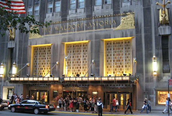 The Waldorf Astoria hotel