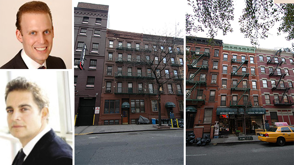 308 West 49th Street and 340 West 49th Street in Hell's Kitchen (inset from top: Meyer Orbach and Aaron Jungreis)