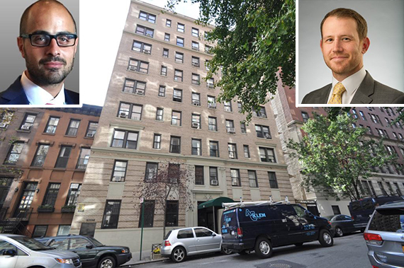 118 East 93rd Street in Carnegie Hill (inset from left: Bruno Caruso and Russell Frahm)