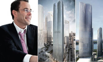 From left: Jeff Blau and 15 Hudson Yards