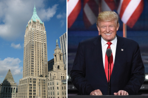 40 Wall Street in the Financial District and Donald Trump