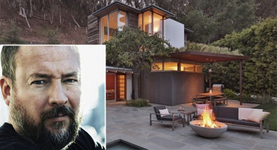 Shane Smith and his new home on Greentree Road in the Pacific Palisades (credit: theopenhouse via the MLS, Vice Media)